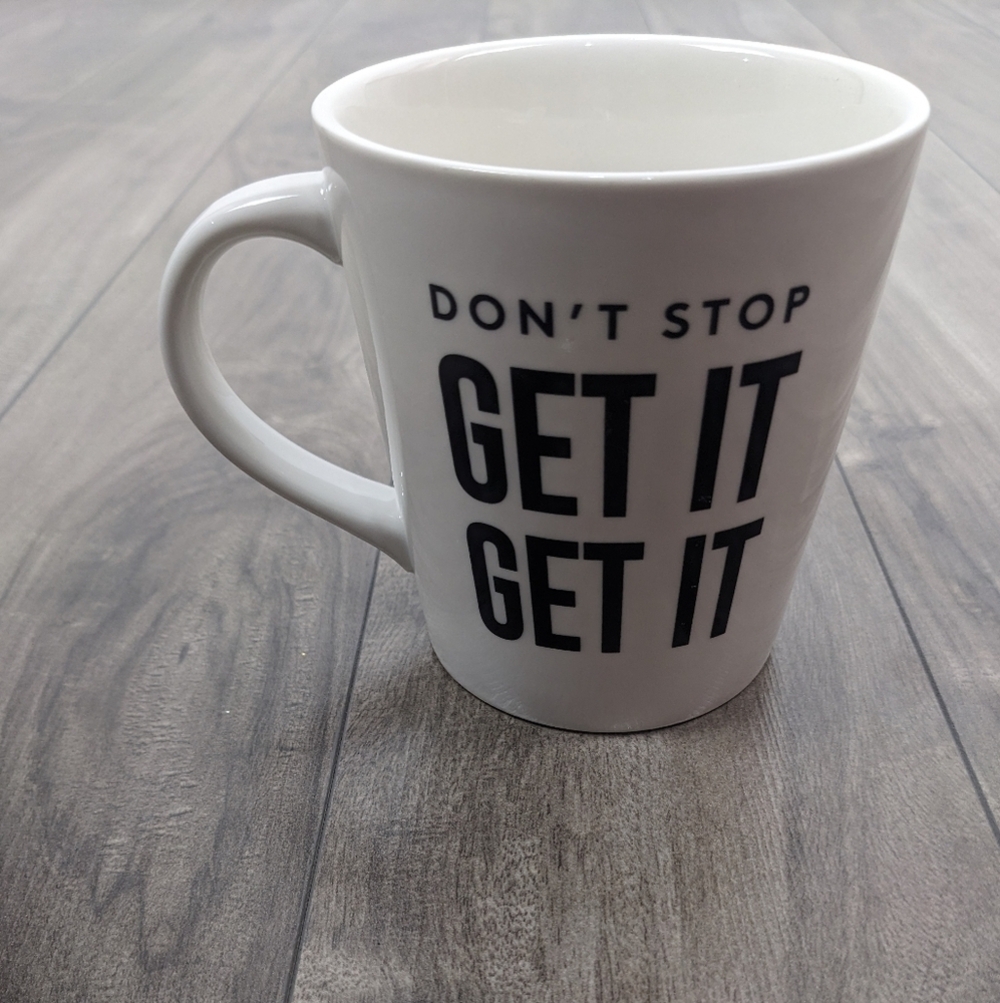 Indigo Mug White Coffee Hustle Culture